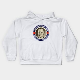 Vintage Franklin Roosevelt Presidential Campaign Button Design Kids Hoodie